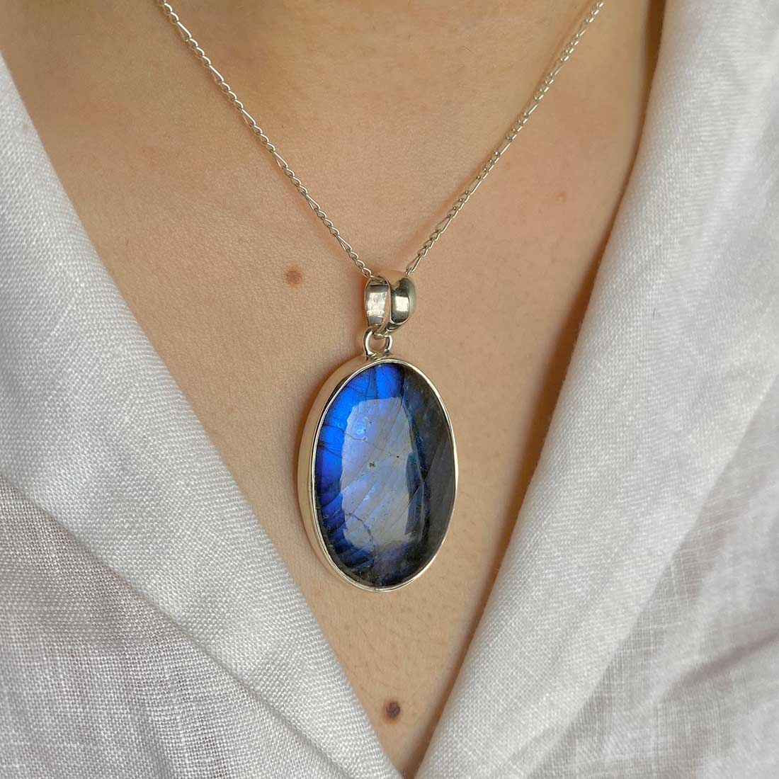 Labradorite Pendant-(LBD-P-15.)